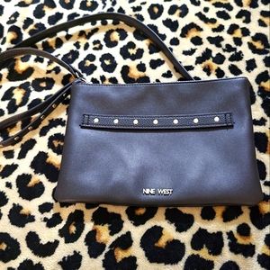 Nine West Crossbody Bag -Silver Studs-Hardware